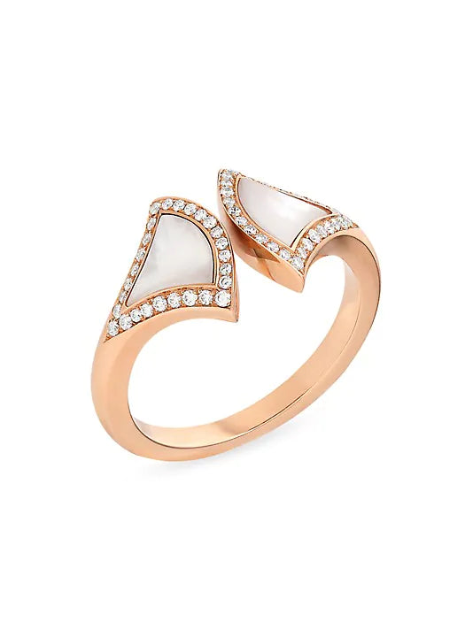 Bvlgari Dream MOP Cubic Zirconia Open Ring
