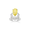 Chaumet Soir de Fete Yellow Cubic Zirconia Silver Ring