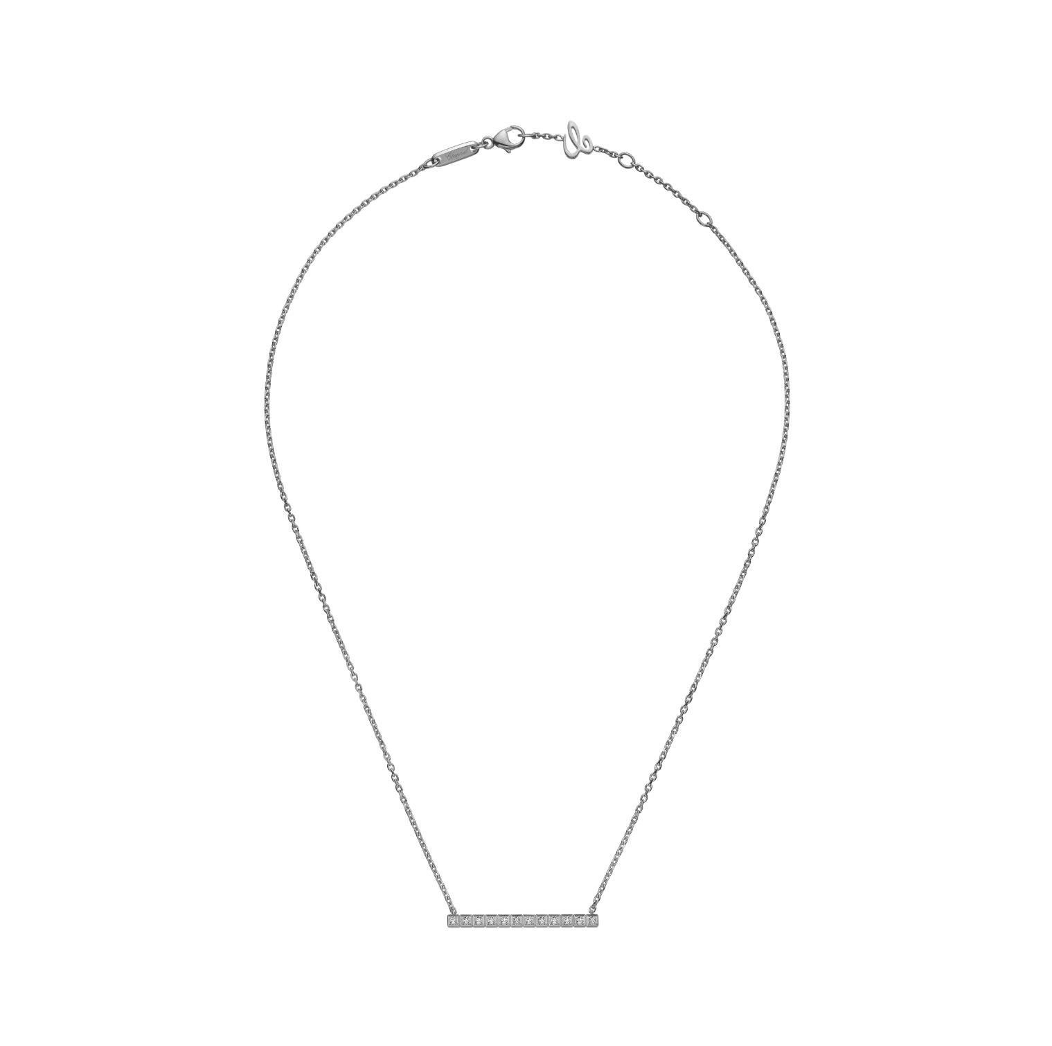 Chopard Ice Cube Full-Set Cubic Zirconia Necklace