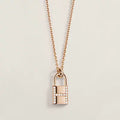 Hermes HM Advanced Niche Lock Head Necklace Cubic Zirconia
