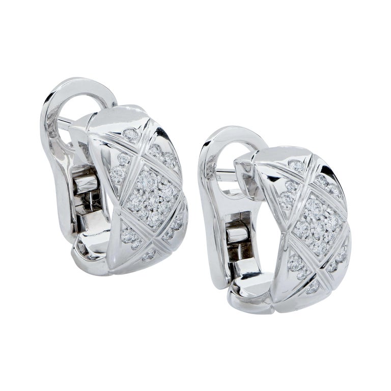 Chanel Crush Cubic Zirconia Silver Earrings