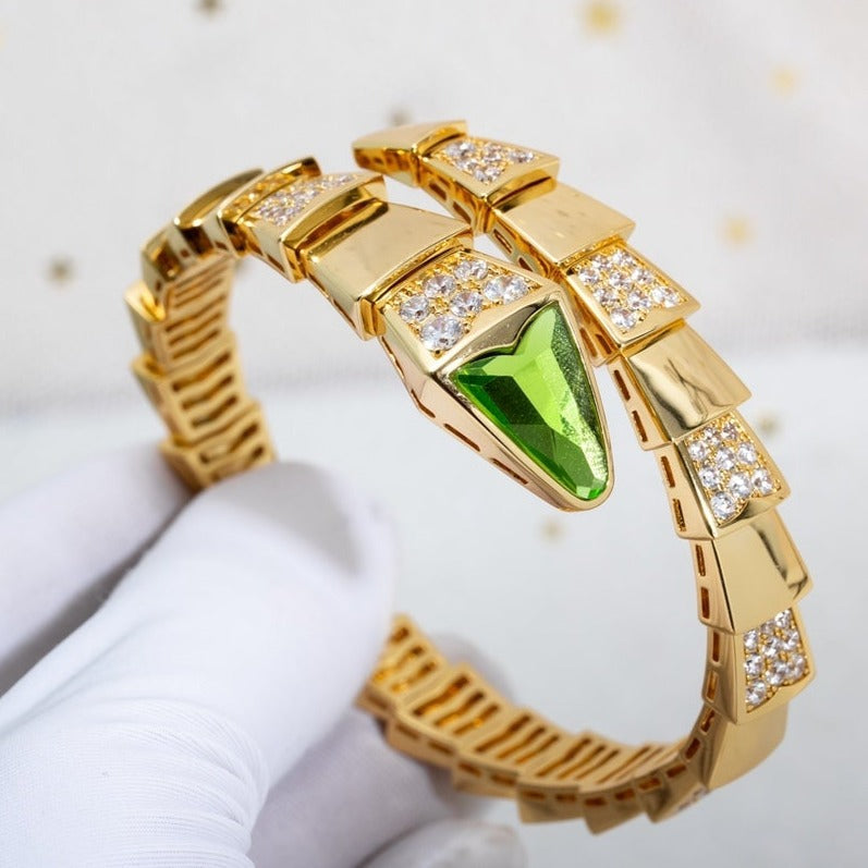 Bvlgari Serpenti Bracelet Gold Cubic Zirconia