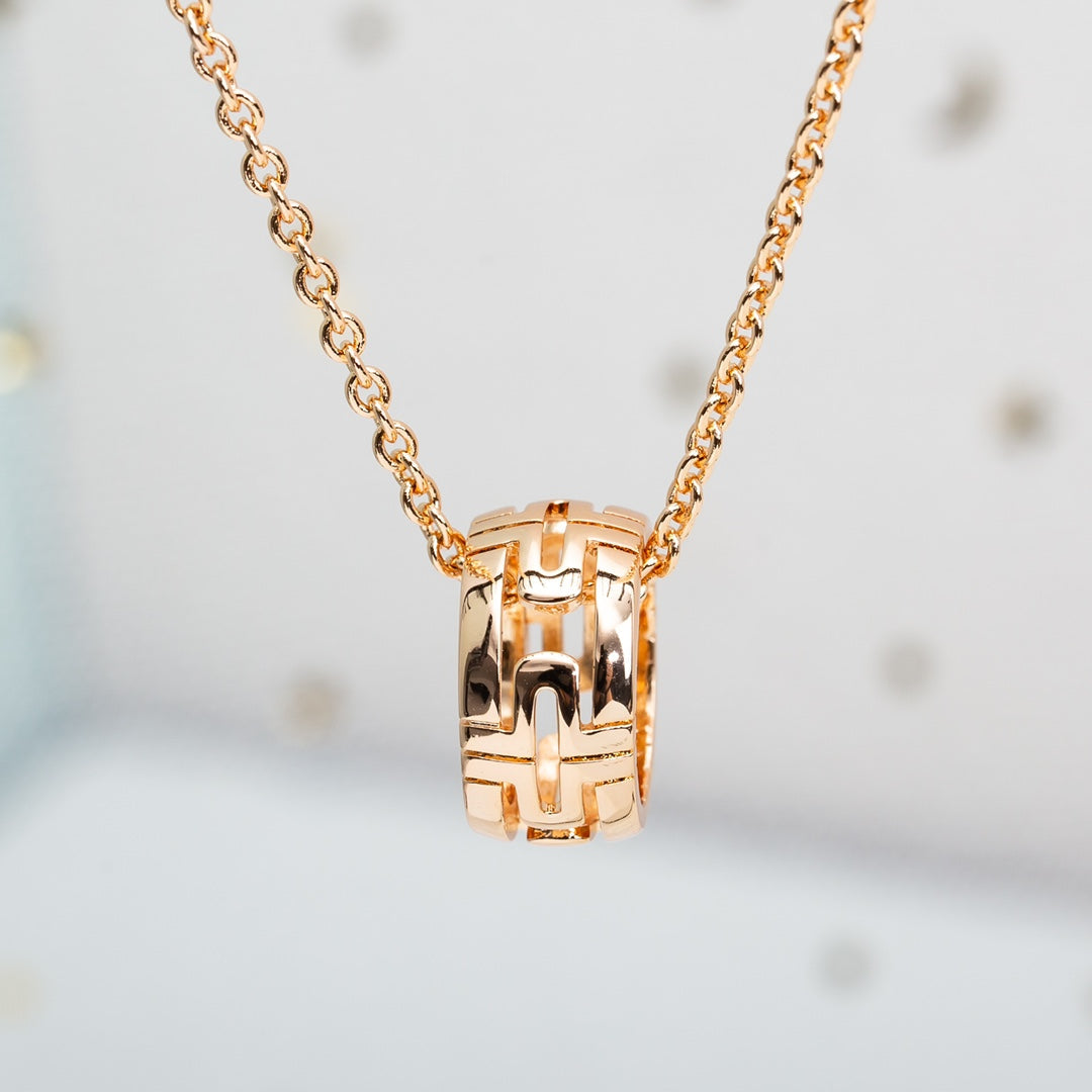 Bvlgari Parentesi Necklace Pink Gold