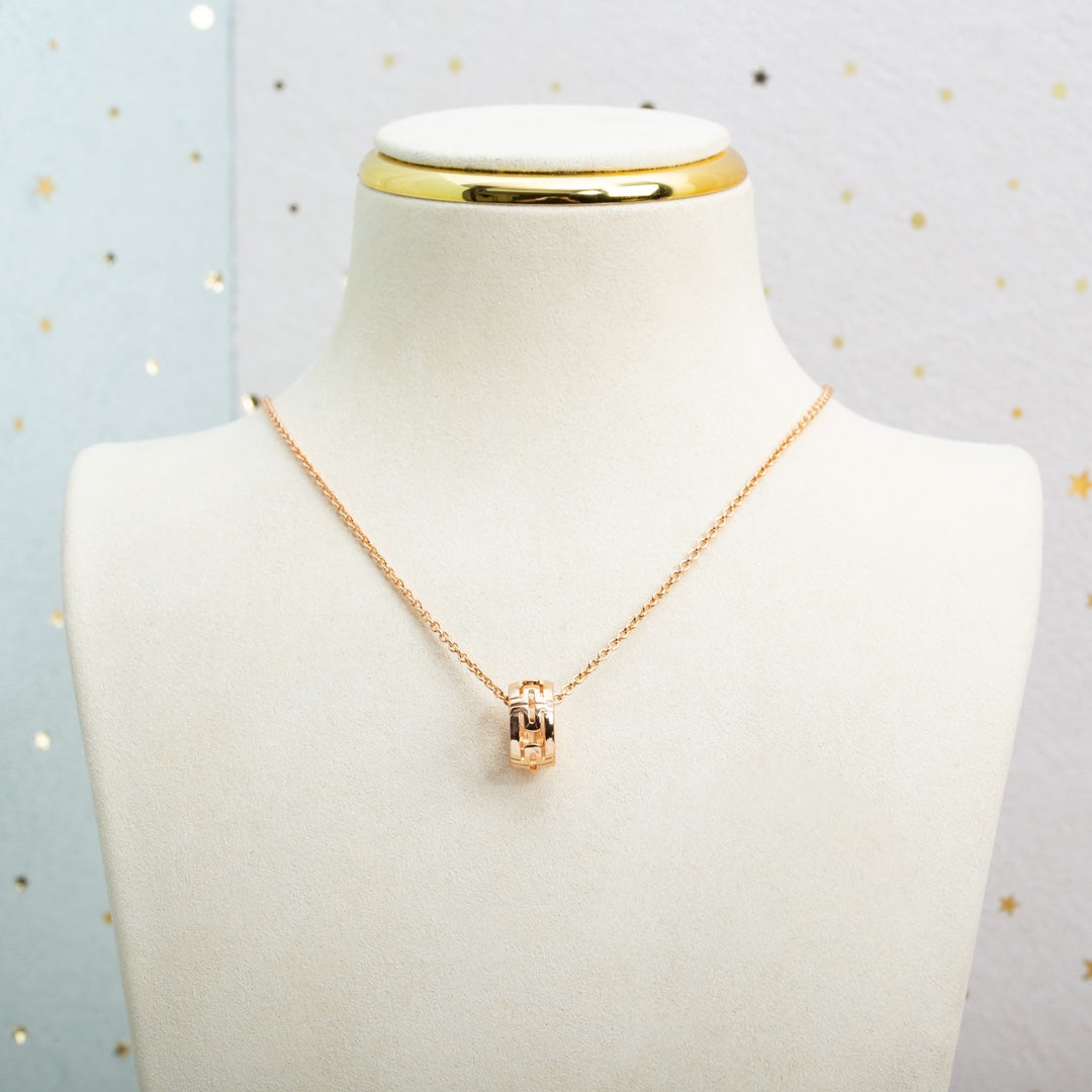Bvlgari Parentesi Necklace Pink Gold