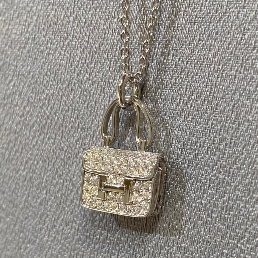 Hermes Constance Pendant Cubic Zirconia Necklace