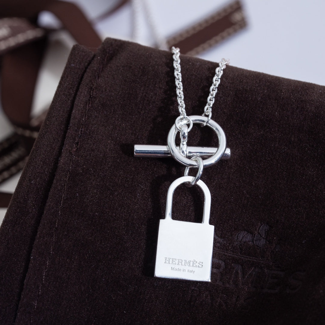Hermes Kelly Pendant Silver