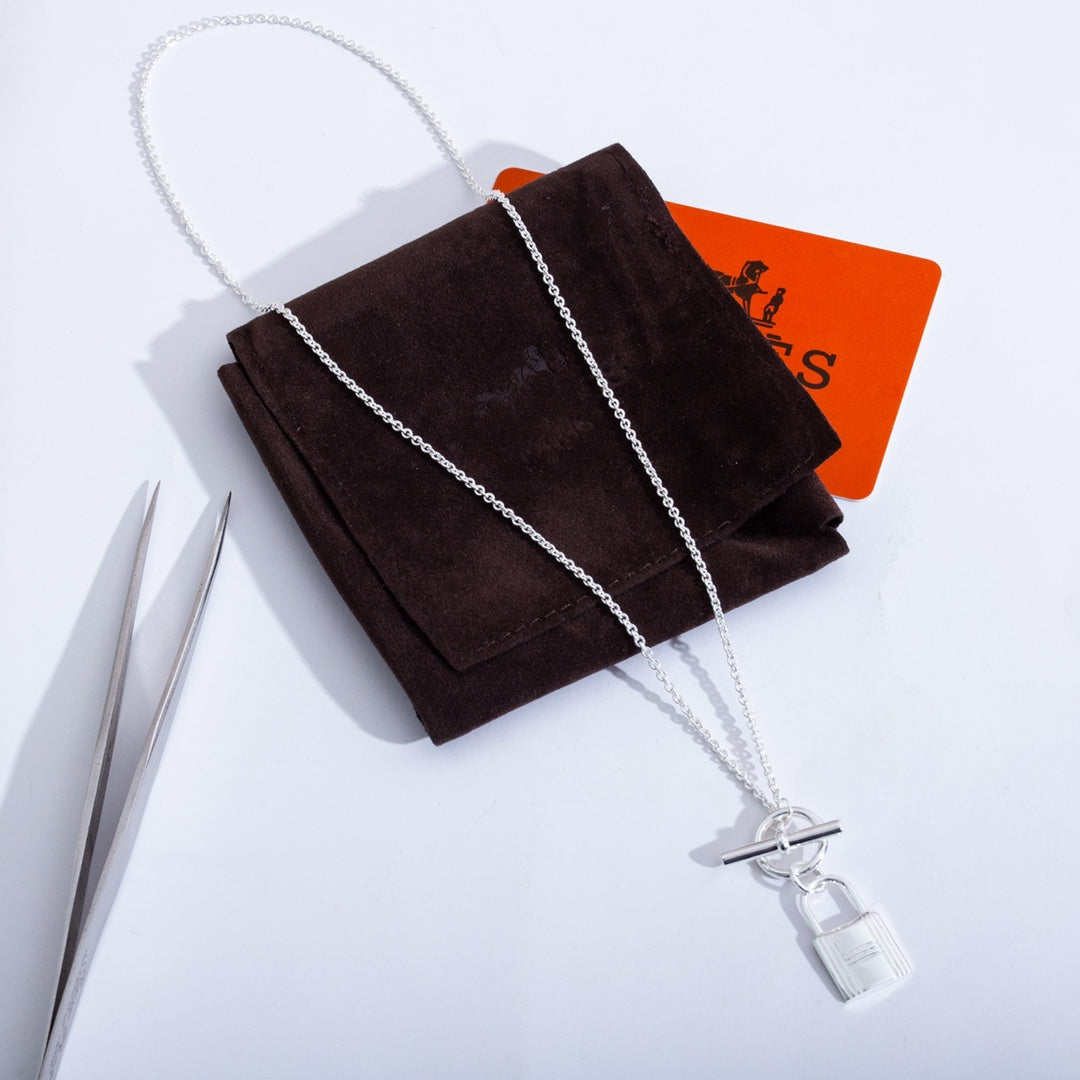 Hermes Kelly Pendant Silver