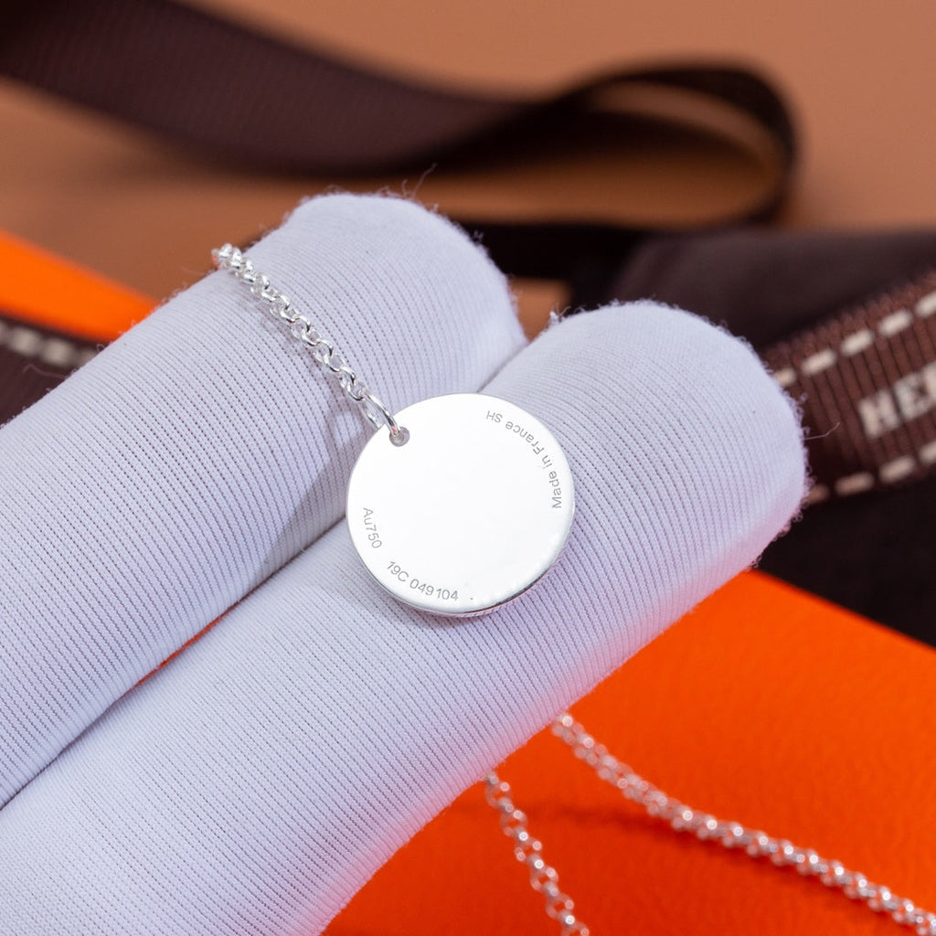 Hermes Ex-Libris Pendant Silver