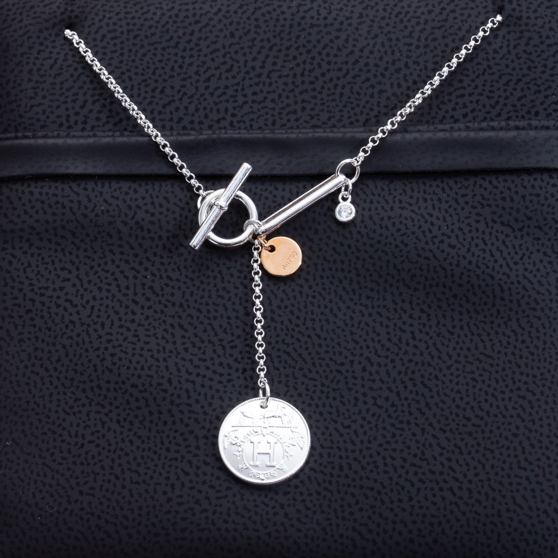 Hermes Ex-Libris Pendant Silver