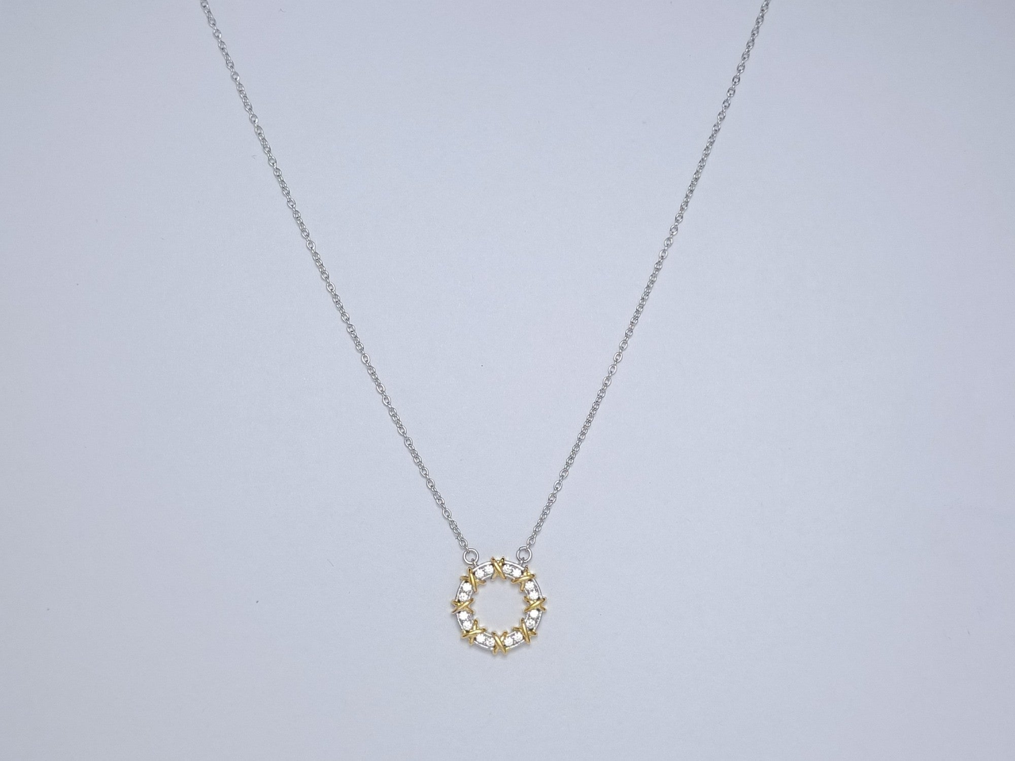 Tiffany Sixteen Stone Necklace Gold
