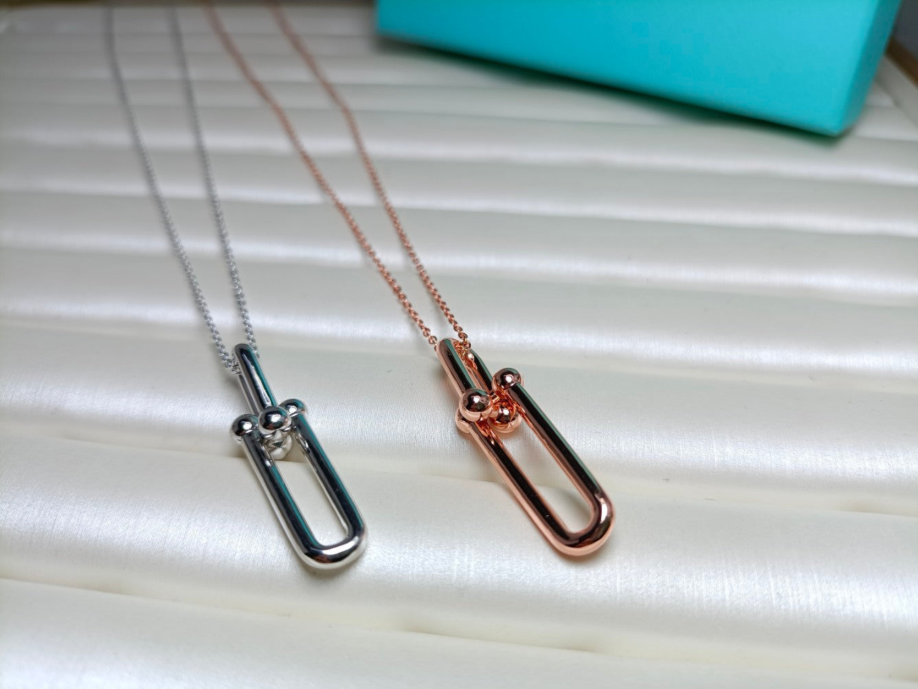 Tiffany Hardwear Drop Double Link Pendant Necklace