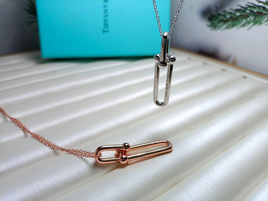 Tiffany Hardwear Drop Double Link Pendant Necklace