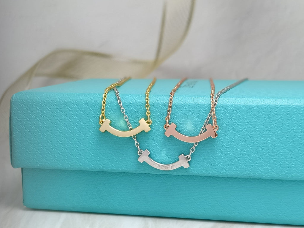 Tiffany Mini Smile Pendant Necklace