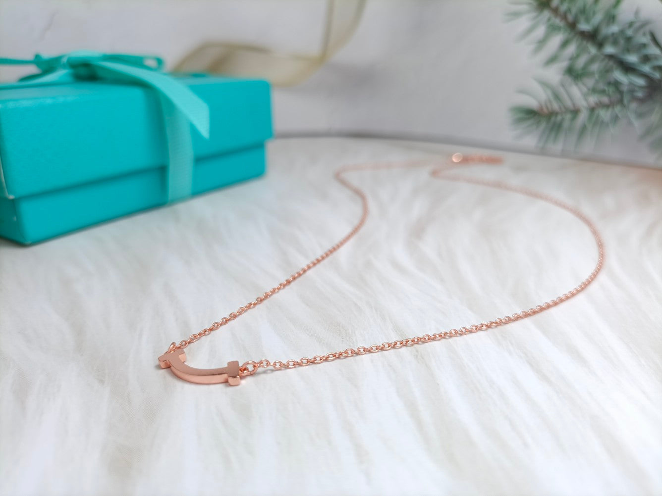 Tiffany Mini Smile Pendant Necklace