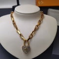 Dior Heart Padlock Necklace