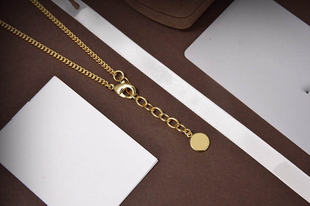 Dior Star and Ball Gold Cubic Zirconia Necklace