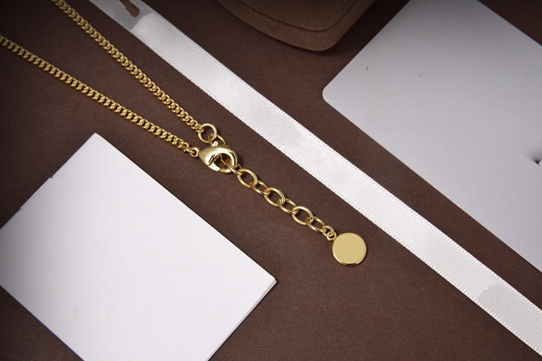 Dior Star and Ball Gold Cubic Zirconia Necklace