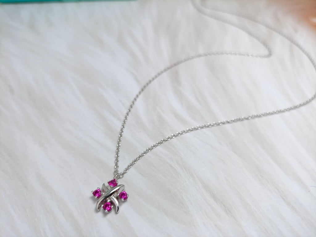 Tiffany Pinwheel Necklace Cubic Zirconia