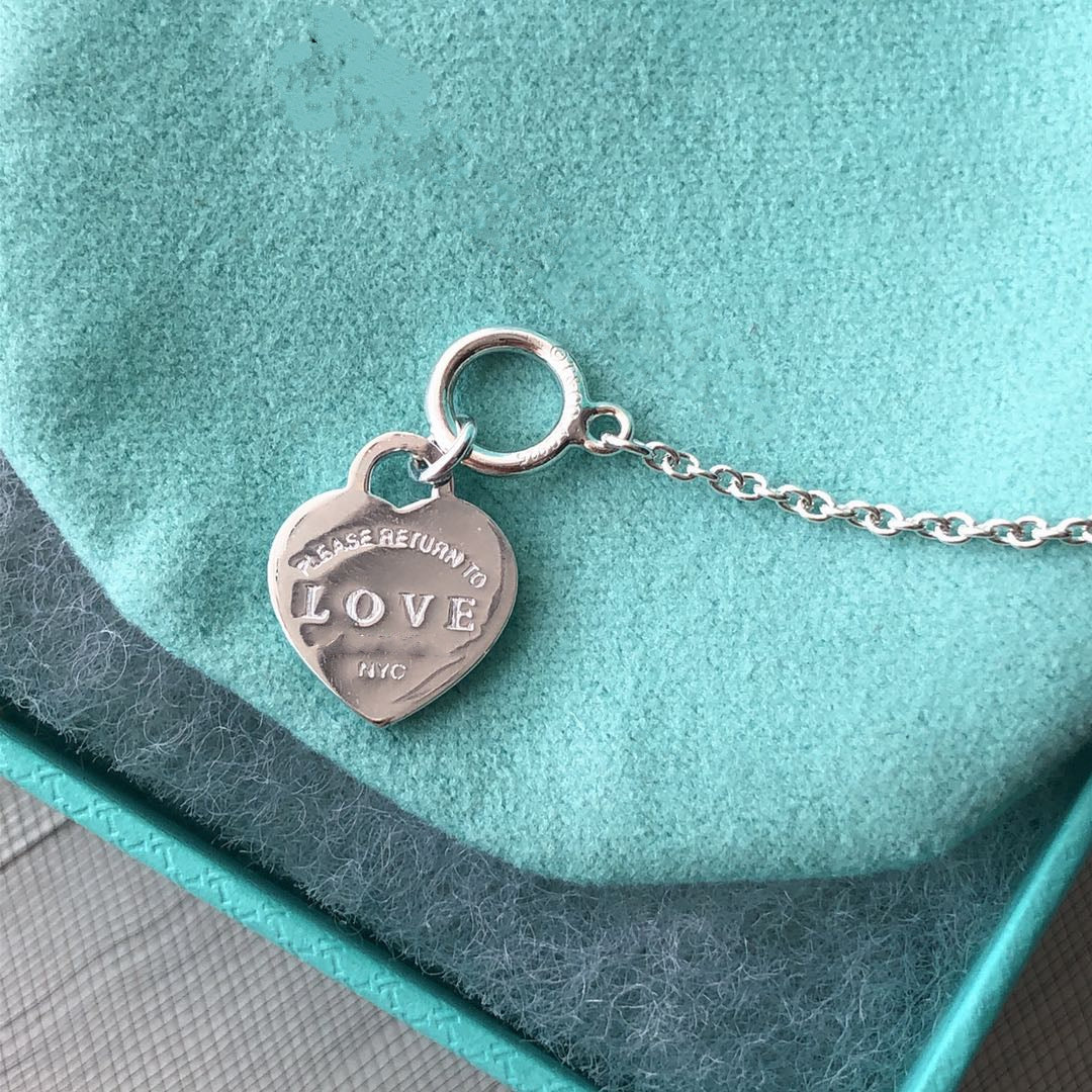 Tiffany Love Heart Blue Bracelet