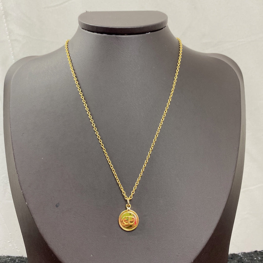 Dior CD Pendant Gold Necklace