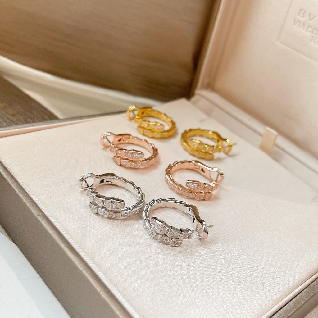 Bvlgari Serpenti Earrings Cubic Zirconia