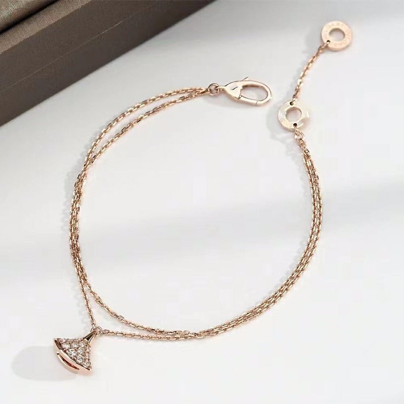 Bvlgari Dream Bracelet Pink Gold Cubic Zirconia