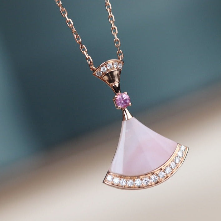 Bvlgari Dream Necklace Pink MOP Cubic Zirconia