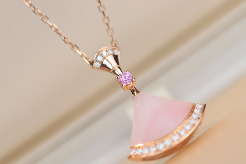 Bvlgari Dream Necklace Pink MOP Cubic Zirconia