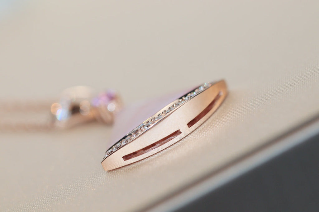 Bvlgari Dream Necklace Pink MOP Cubic Zirconia