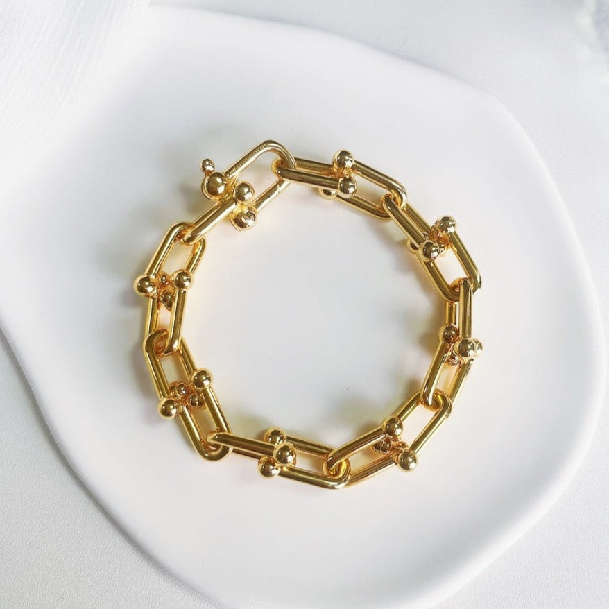 Tiffany Hardwear Gold Bracelet
