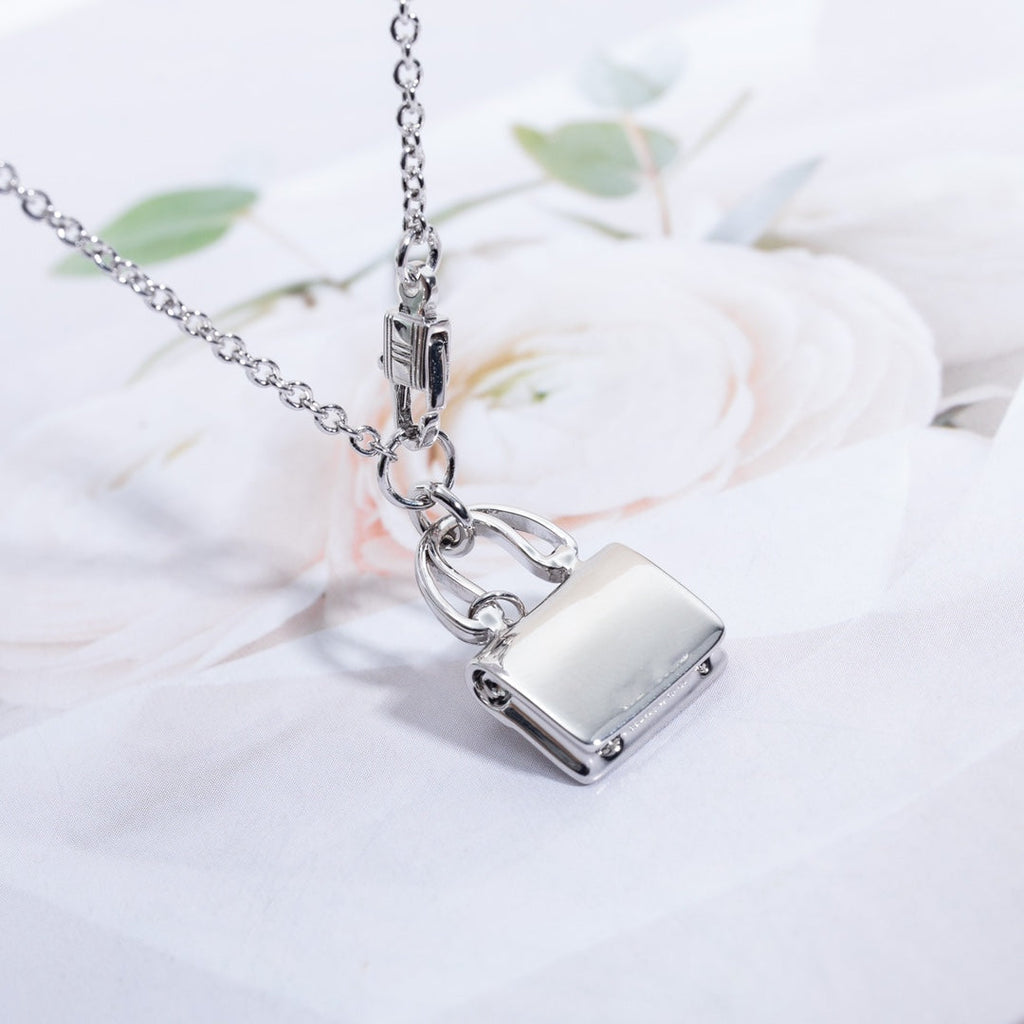 Hermes Amulette Constance Pendant Silver Necklace