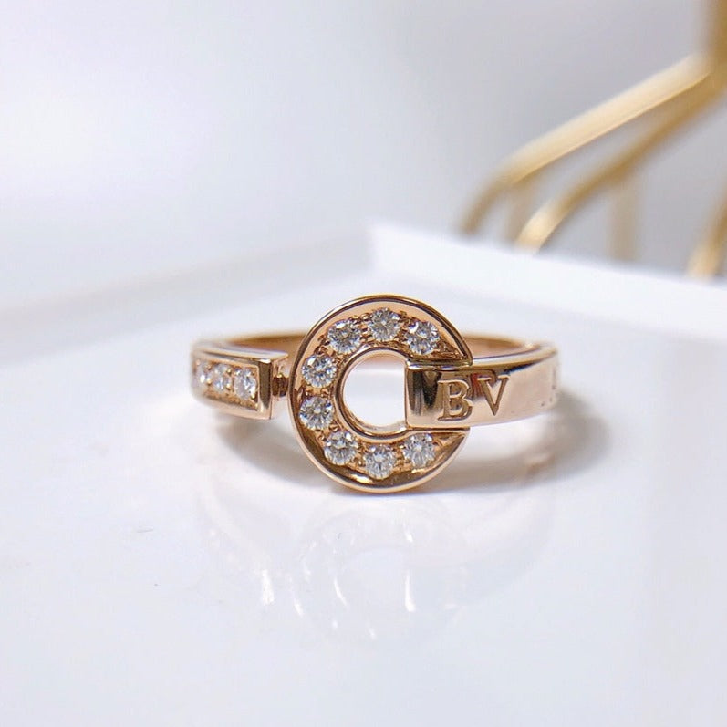 Bvlgari Dream Ring Cubic Zirconia Pink Gold