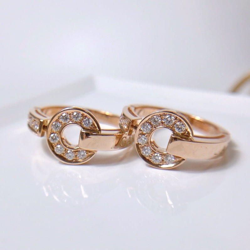 Bvlgari Dream Ring Cubic Zirconia Pink Gold