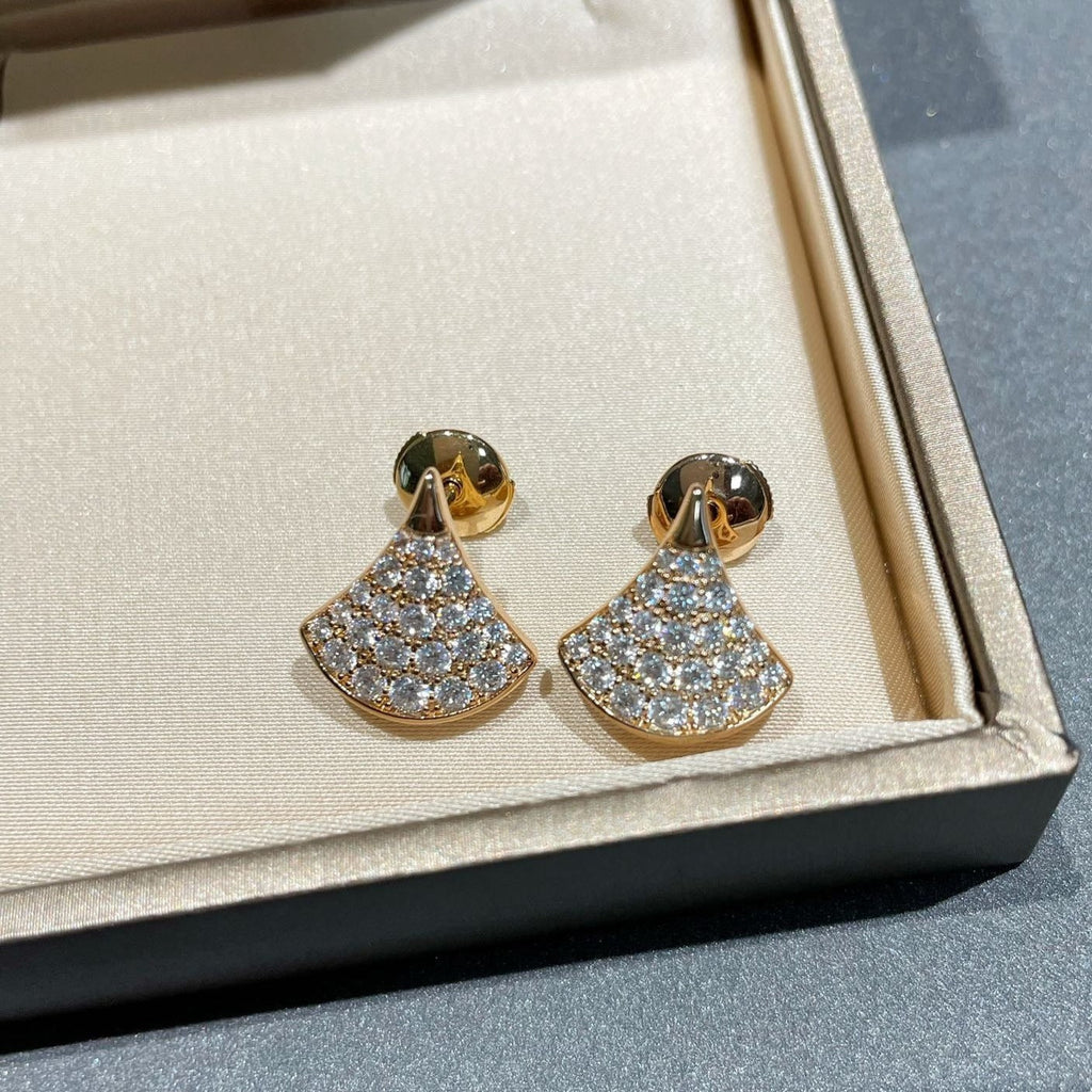 Bvlgari Dream Stud Earrings Cubic Zirconia - 11424