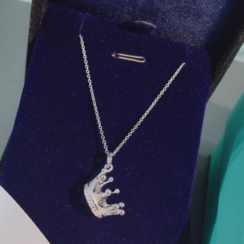 Tiffany Crown Pendant Necklace