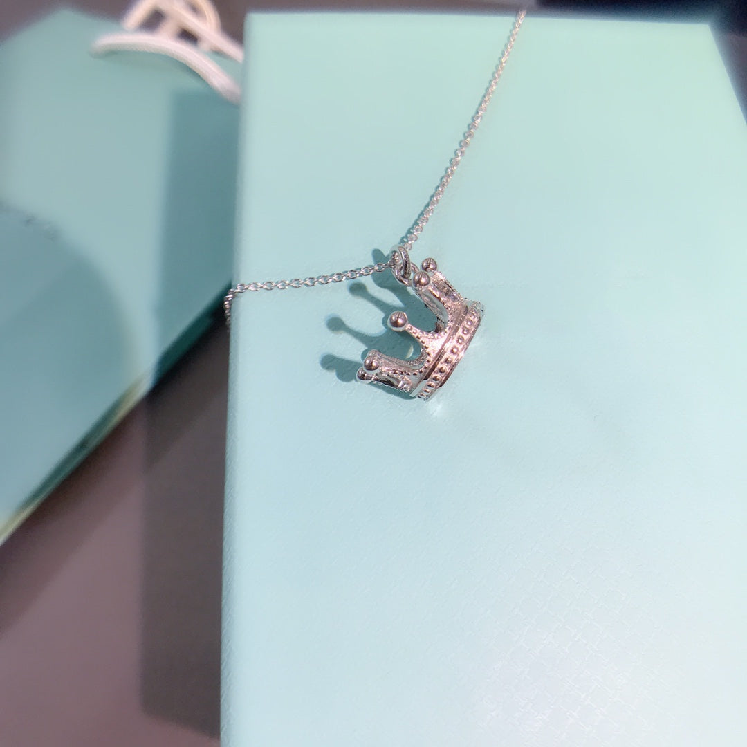 Tiffany Crown Pendant Necklace