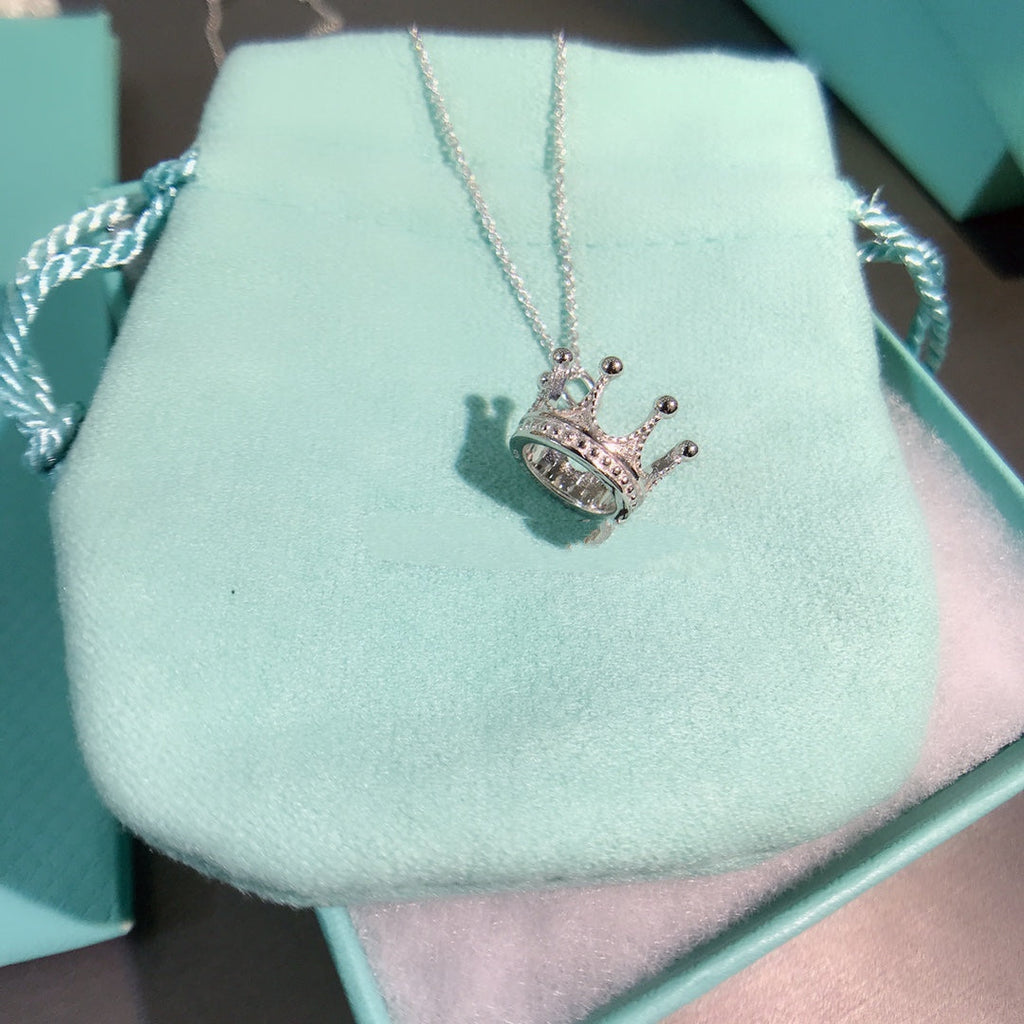 Tiffany Crown Pendant Necklace