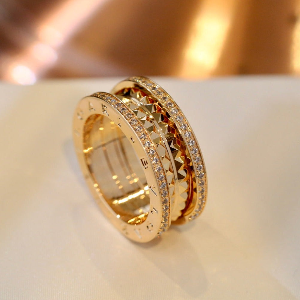 Bvlgari Zero 1 Gold Cubic Zirconia Ring