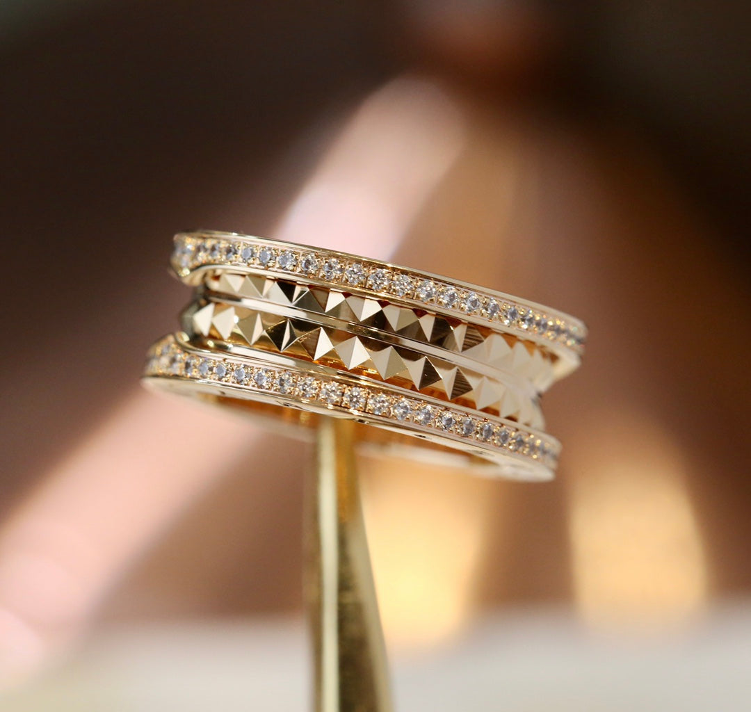 Bvlgari Zero 1 Gold Cubic Zirconia Ring