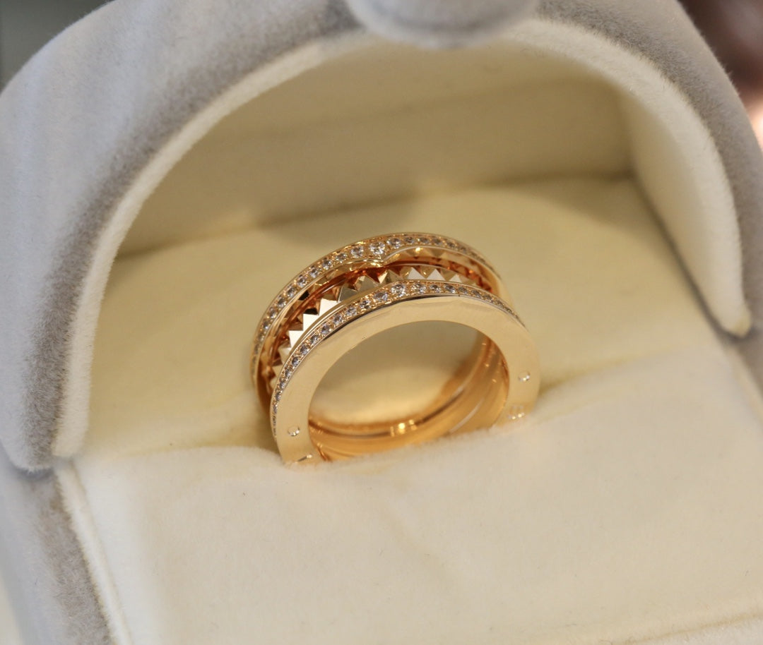 Bvlgari Zero 1 Gold Cubic Zirconia Ring