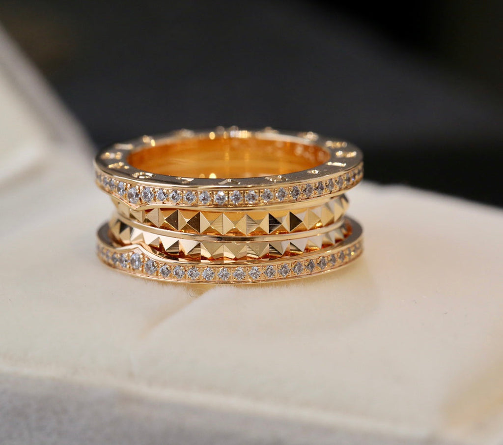 Bvlgari Zero 1 Gold Cubic Zirconia Ring