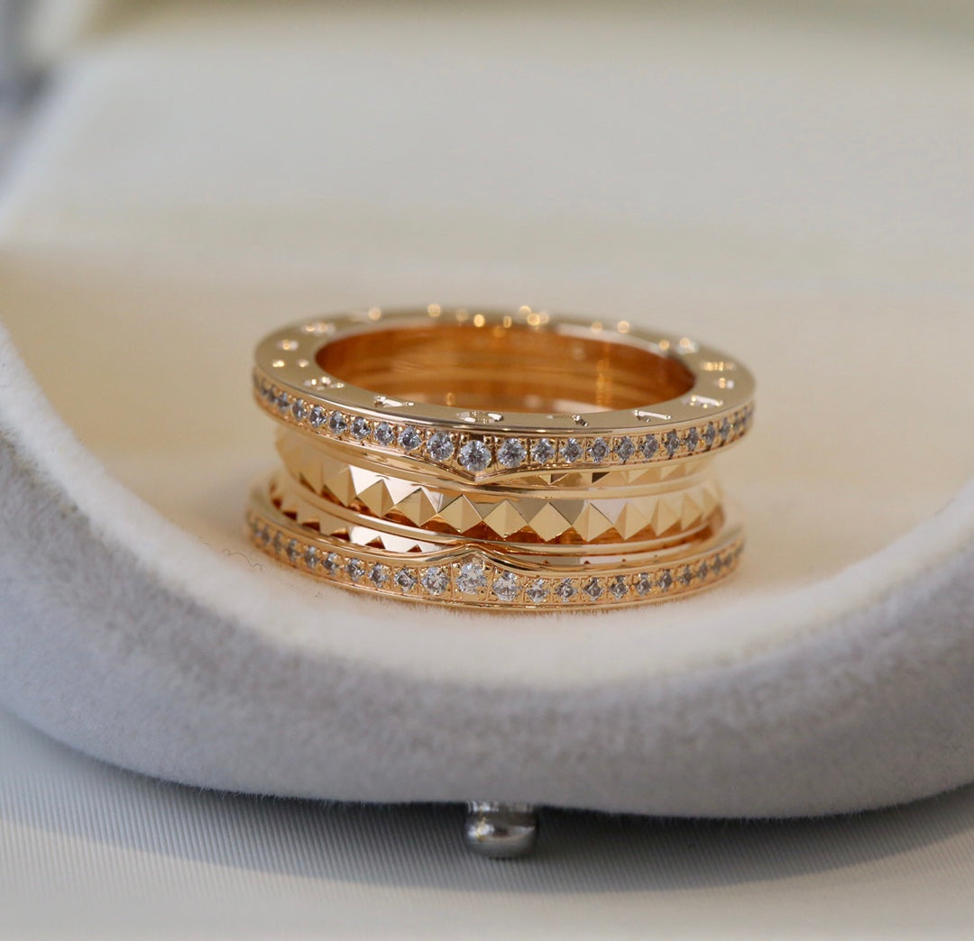 Bvlgari Zero 1 Gold Cubic Zirconia Ring
