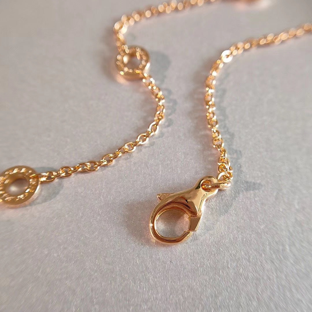 Bvlgari Zero 1 Necklace Pink Gold