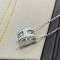 Hermes Pop H Light Blue Necklace