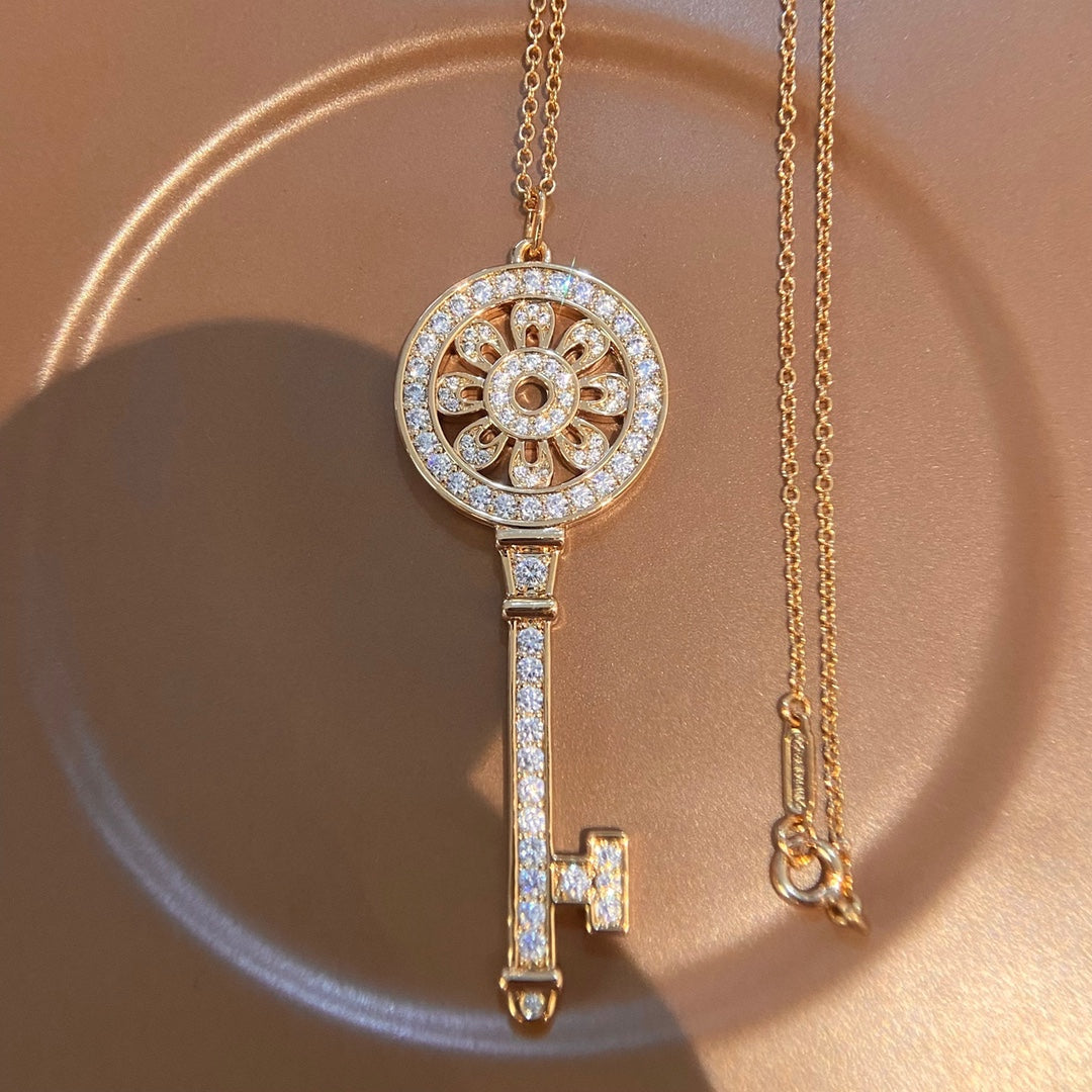 Tiffany Petal Key Pendant