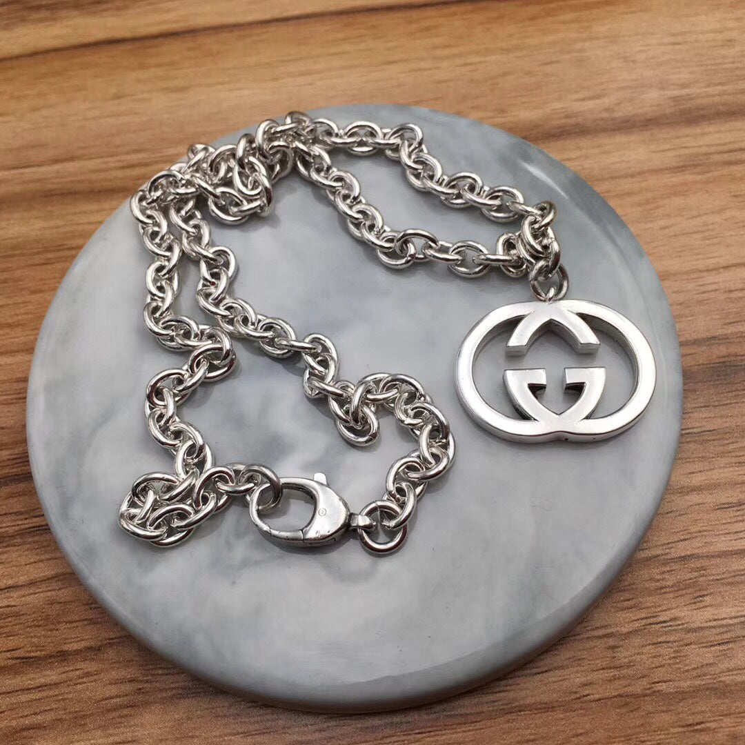 Gucci GG Pendant Silver Necklace