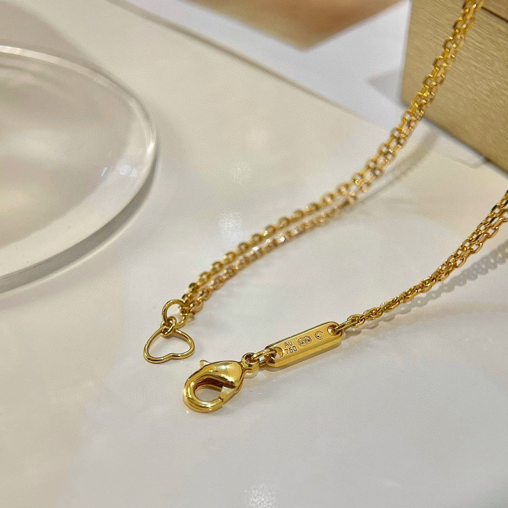 Chopard Happy Heart Cubic Zirconia Gold Necklace