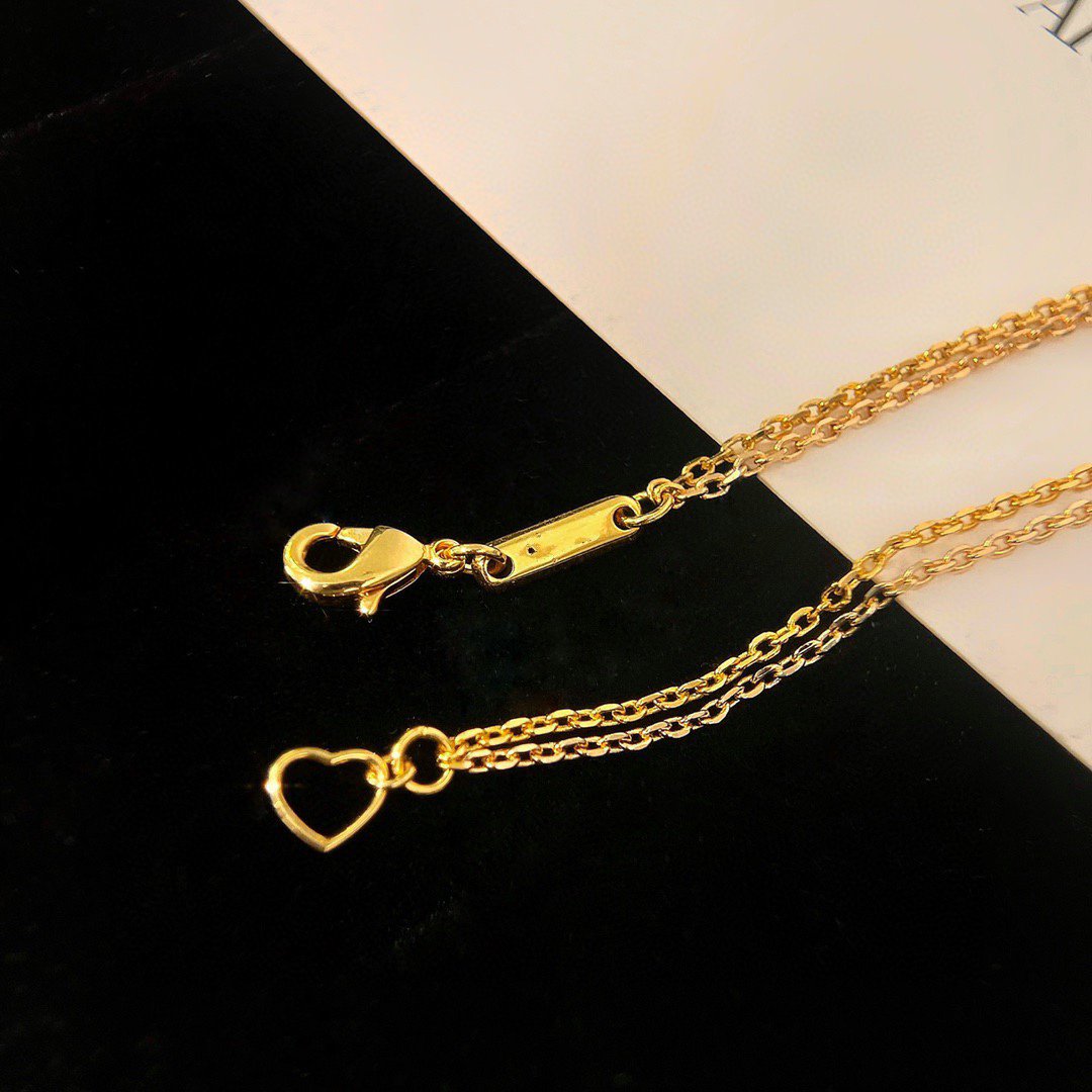 Chopard Happy Heart Cubic Zirconia Gold Necklace