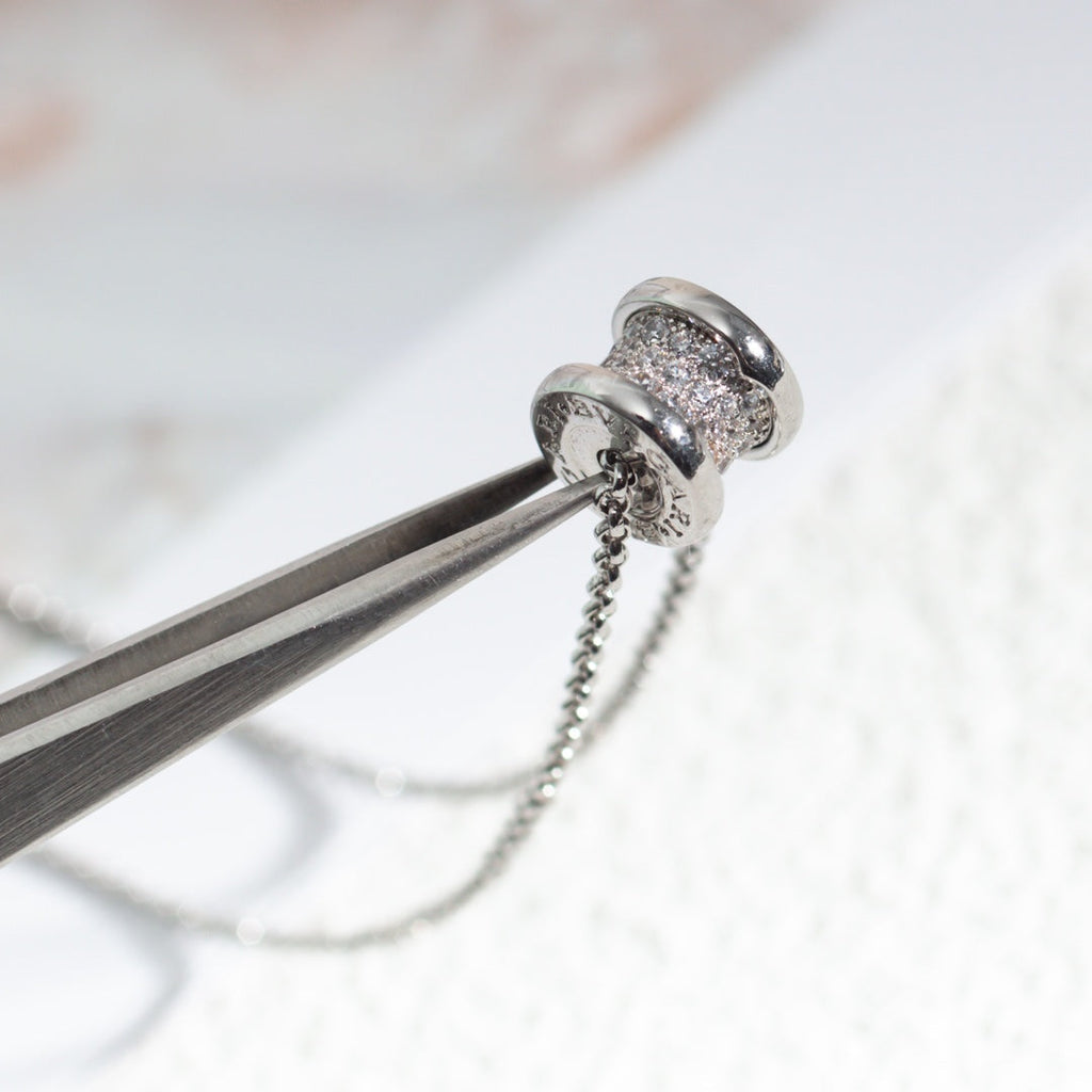 Bvlgari Zero 1 Silver Cubic Zirconia Necklace