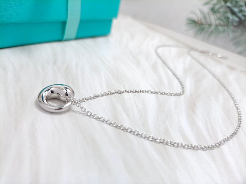 Tiffany Snail Pendant Silver Necklace